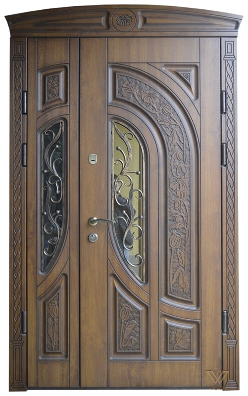 Двері двополі. З карнізом.